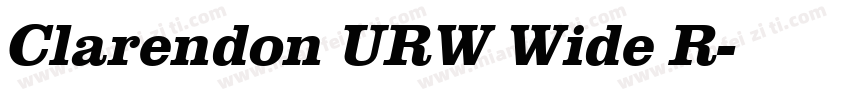 Clarendon URW Wide R字体转换